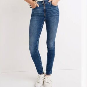 Madewell 10”High Rise Roadtripper Zip Front Women's Jeans 29P Medium Wash